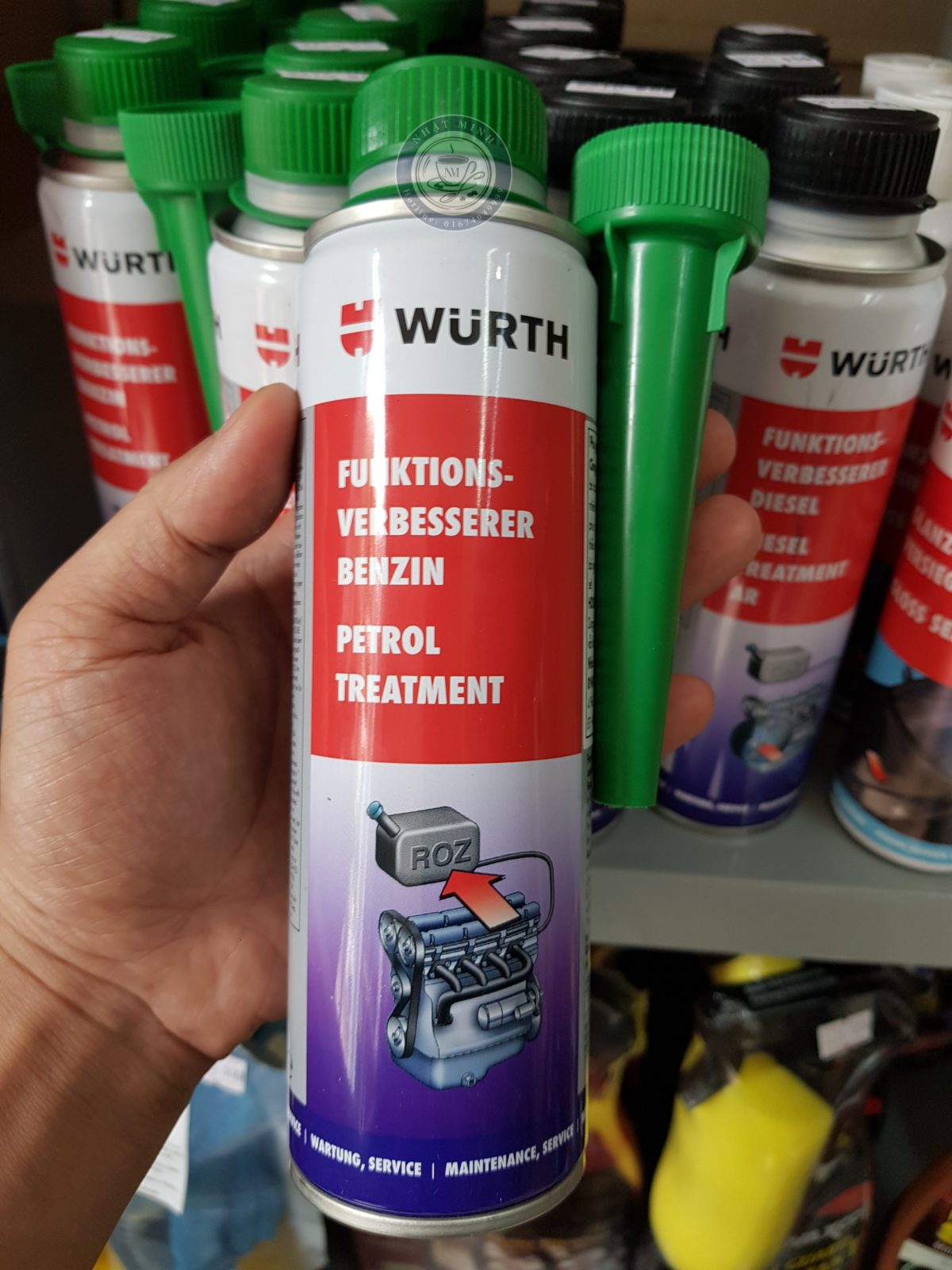 PHỤ GIA ĐỘNG CƠ XĂNG WURTH 300ML (PETROL TREATMENT)