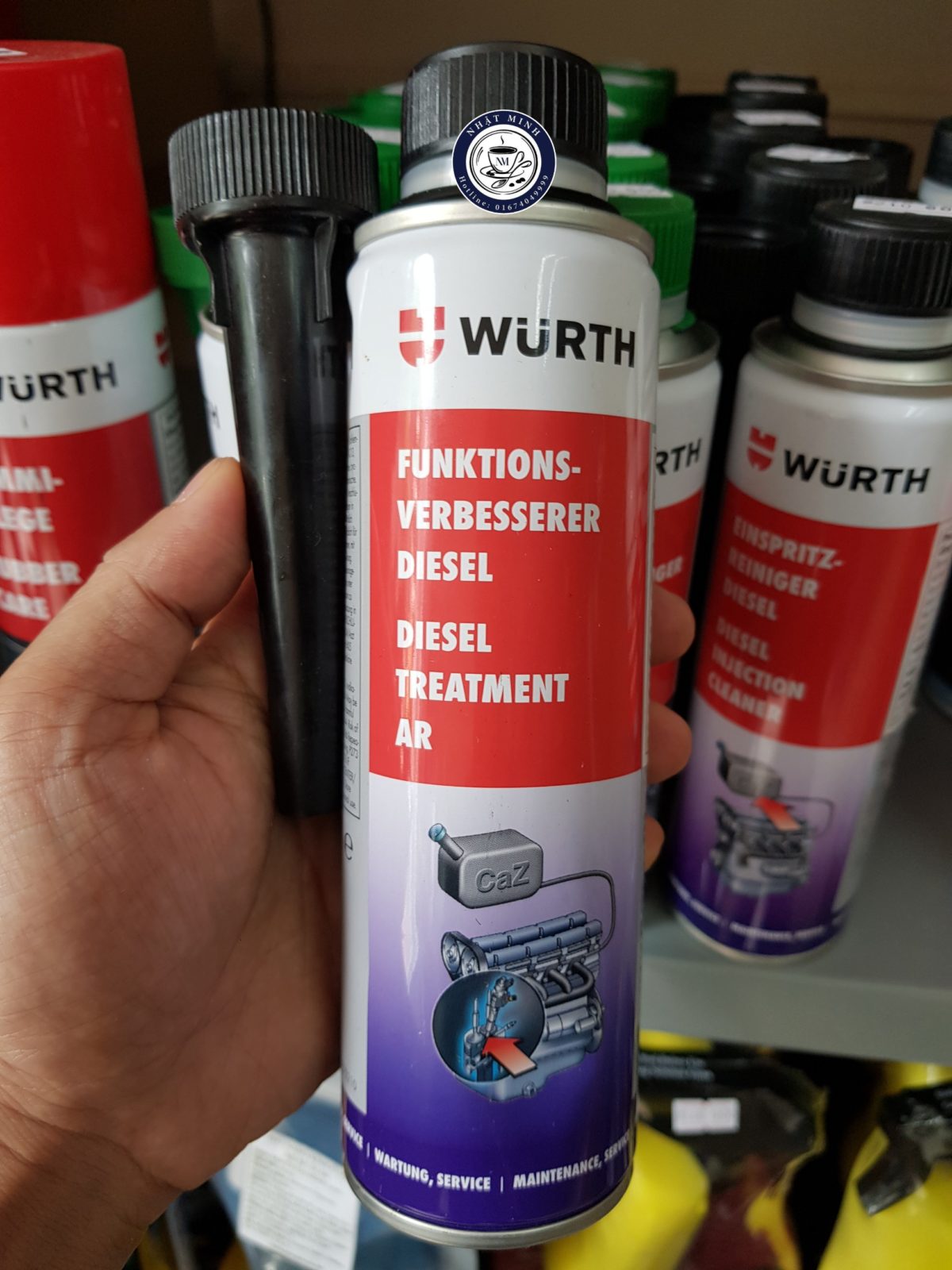 PHỤ GIA ĐỘNG CƠ DẦU WURTH 300ML (DIESEL TREATMENT)