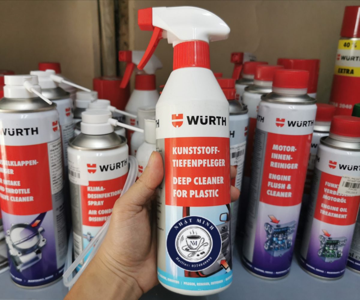 CHAI VỆ SINH & DƯỠNG NHỰA CAO CẤP – WURTH DEEP CLEANER FOR PLASTIC 500ML