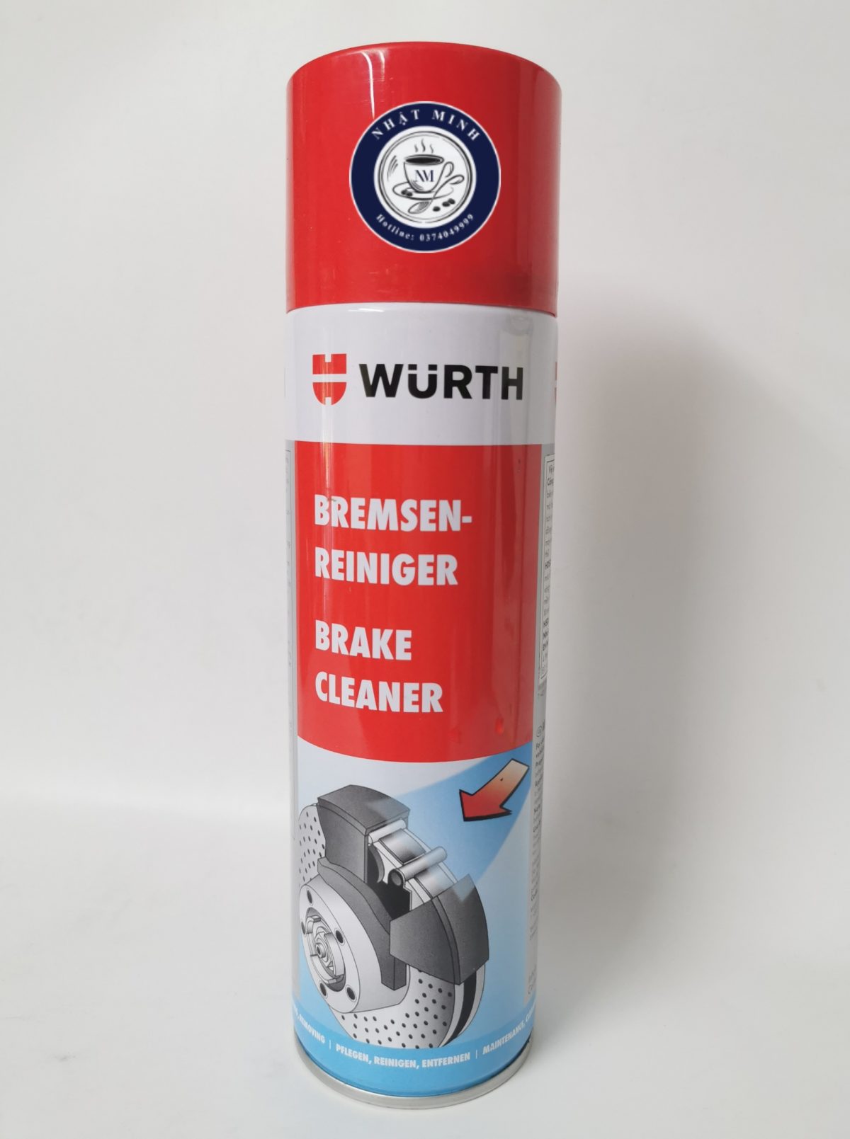 VỆ SINH PHANH & TẨY RỬA DẦU MỠ – WURTH BRAKE CLEANER (ĐỨC)