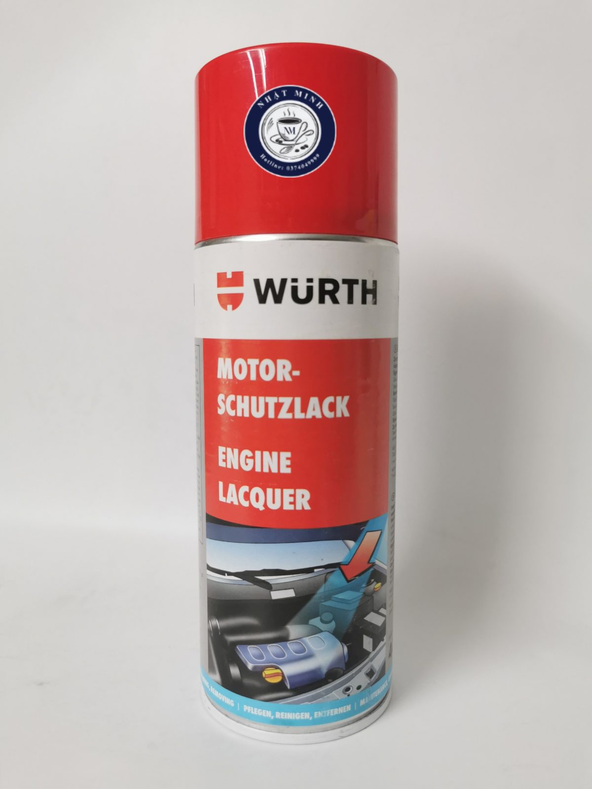 PHỦ BÓNG BẢO VỆ KHOANG MÁY ĐỘNG CƠ XE HƠI WURTH ENGINE LACQUER (ĐỨC)