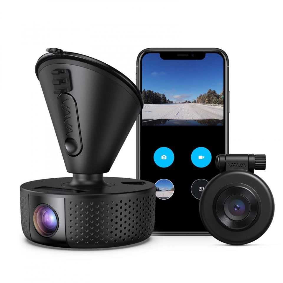 CAMERA HÀNH TRÌNH VAVA DUAL DASH CAM (2 MẮT QUAY SONG SONG) (MỸ)