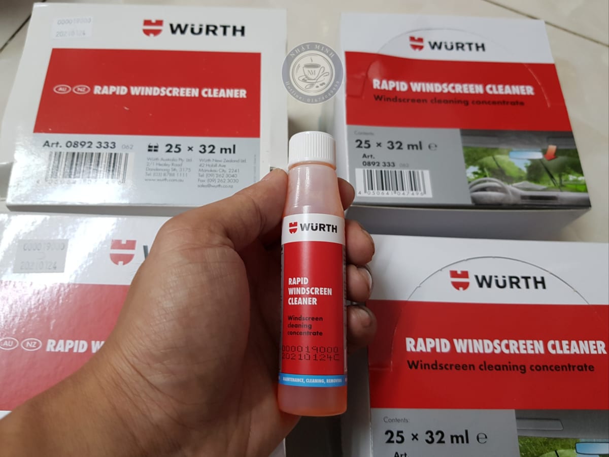 1 LỌ NƯỚC RỬA KÍNH Ô TÔ WURTH 32ML