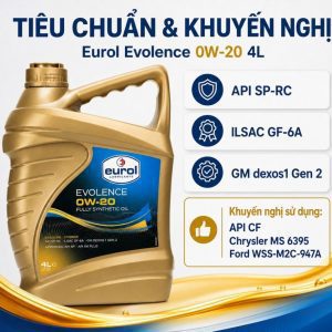 NHỚT EUROL EVOLENCE 0W20 CAN 5L