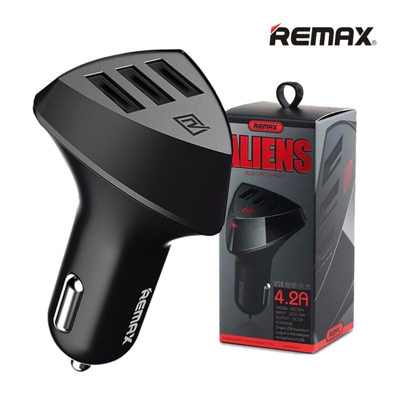 TẨU SẠC REMAX ALIENS 3 CỔNG 4.2A