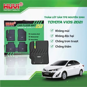 THẢM SÀN CAO CẤP HUVI NHỰA TPE 2D CHO TOYOTA VIOS 2020-nay