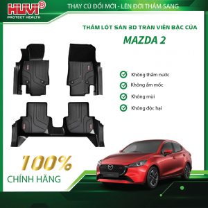 THẢM SÀN HUVI TPE TRÀN VIỀN 3D CHO MAZDA 2 2019-NAY