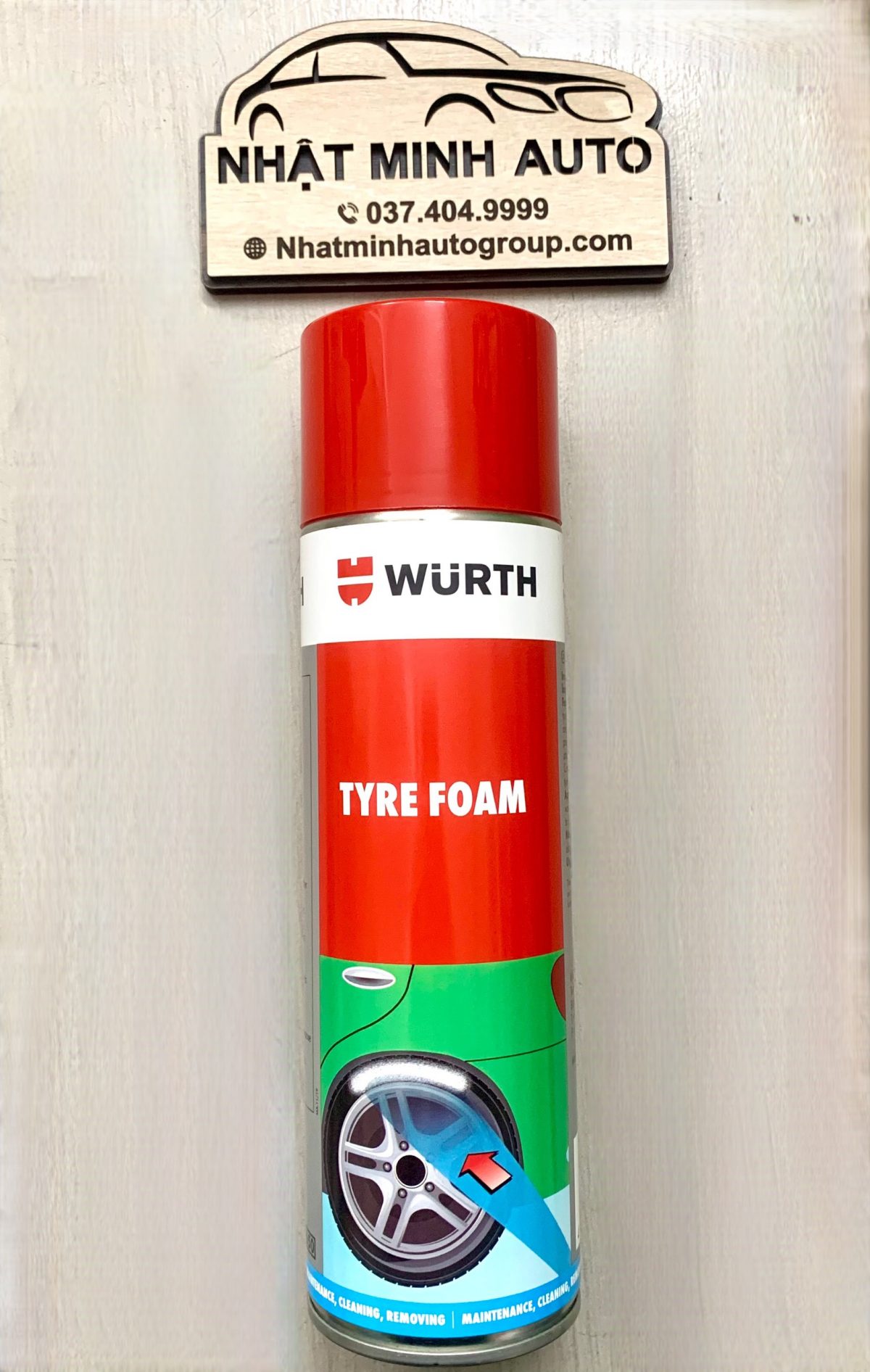 XỊT BÓNG DƯỠNG LỐP WURTH TYRE FOAM (ĐỨC)